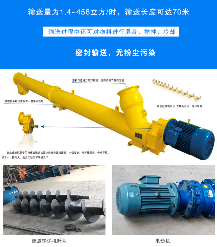 螺旋輸送機(jī)突出優(yōu)勢