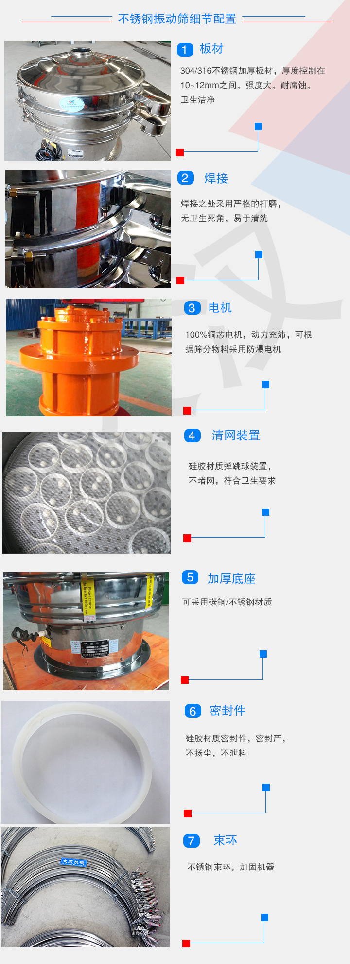 不銹鋼振動(dòng)篩細(xì)節(jié)展示