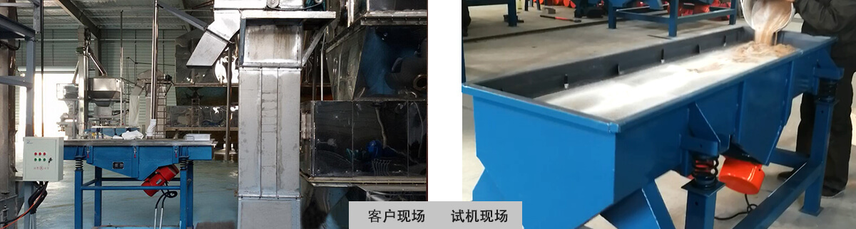 分級振動篩篩分現(xiàn)場