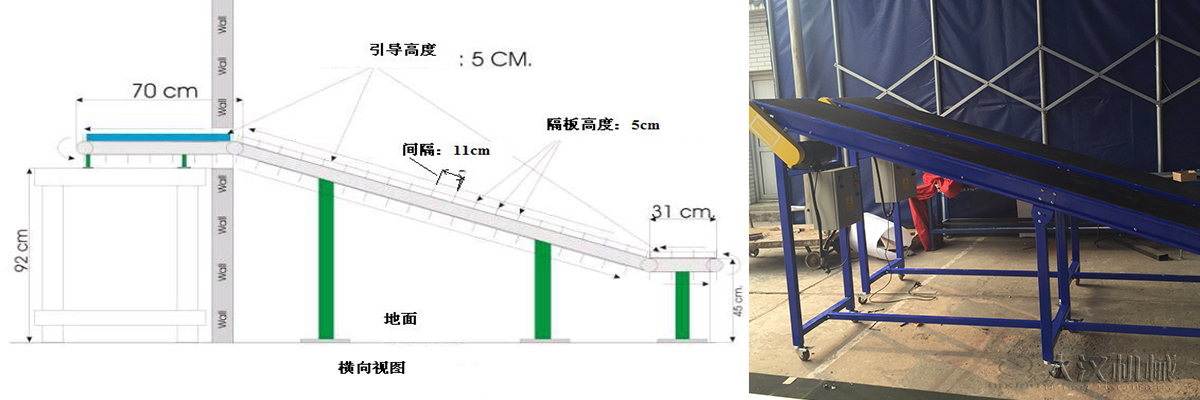 爬坡皮帶輸送機(jī)結(jié)構(gòu)